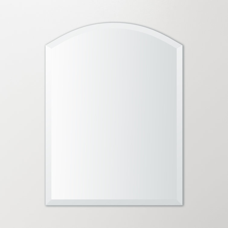 Better Bevel Frameless Beveled ArchTop Bathroom Wall Mirror Wayfair